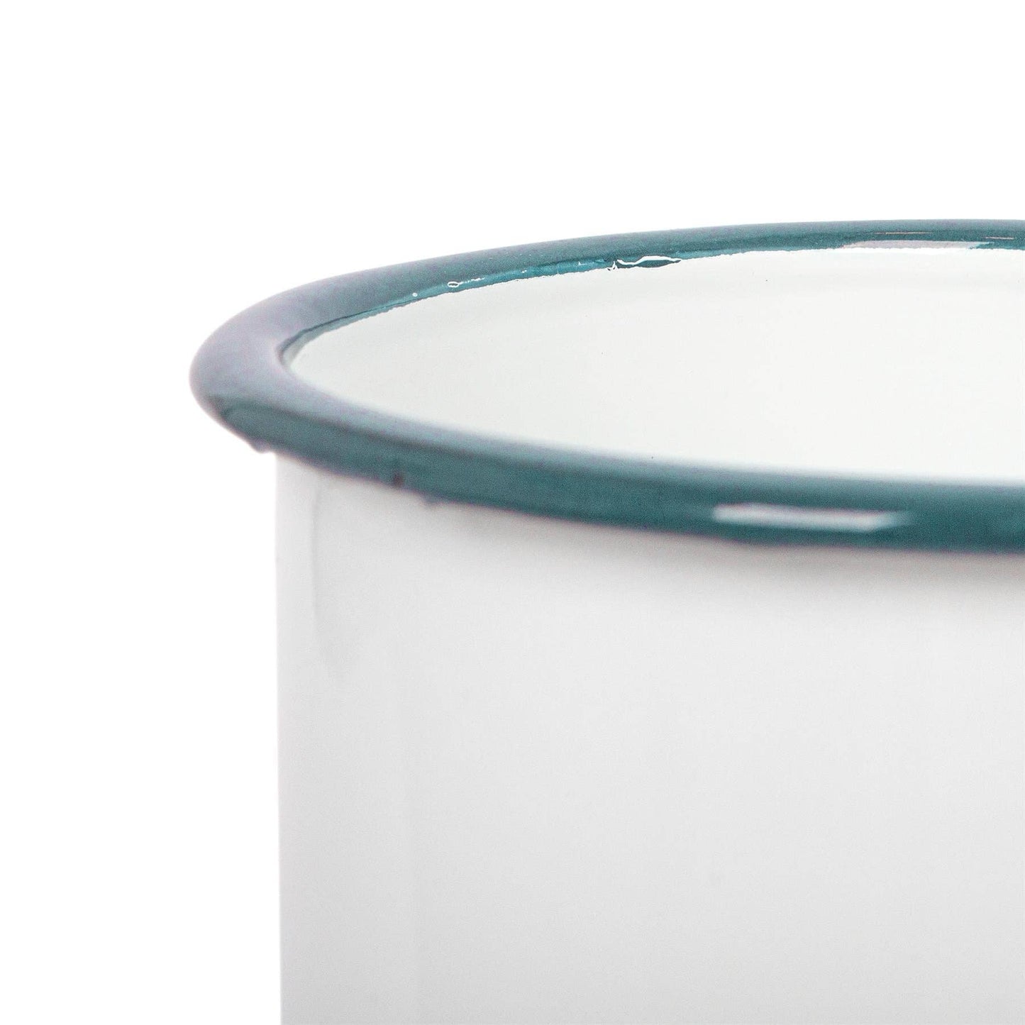 15.5cm White Enamel Utensil Holder - By Argon Tableware