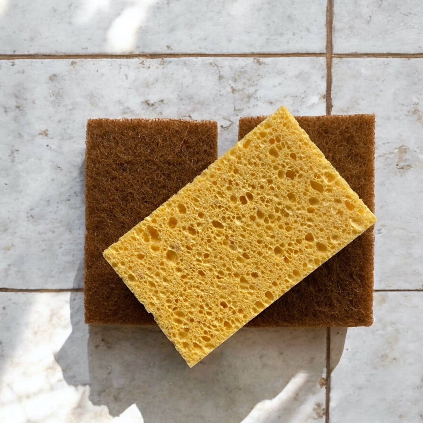 Coconut & Wood Pulp Scrubber Sponge 3 pk