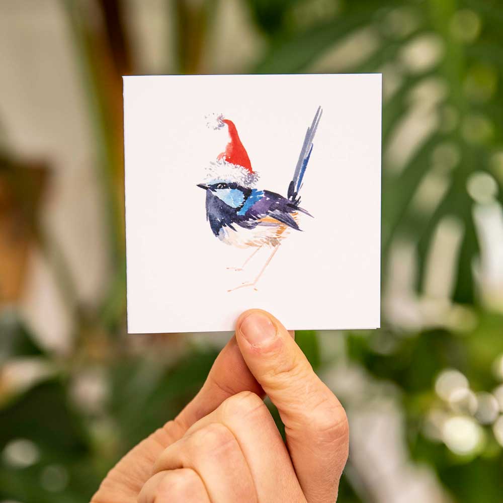 'Birdy Bunch' Christmas Mini Card Set of 6