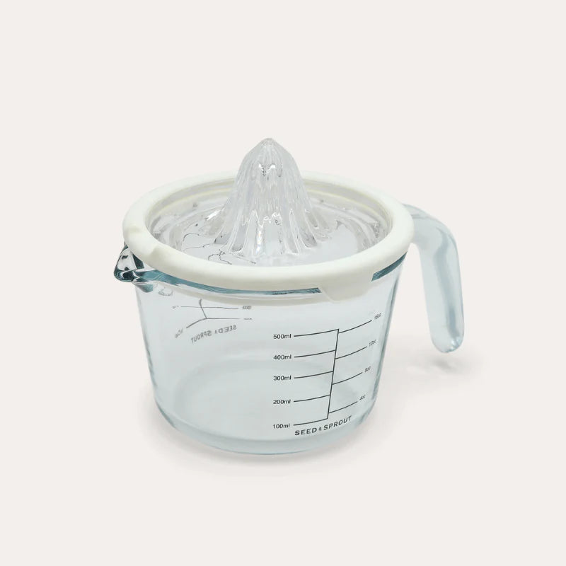Glass and silicone juicer