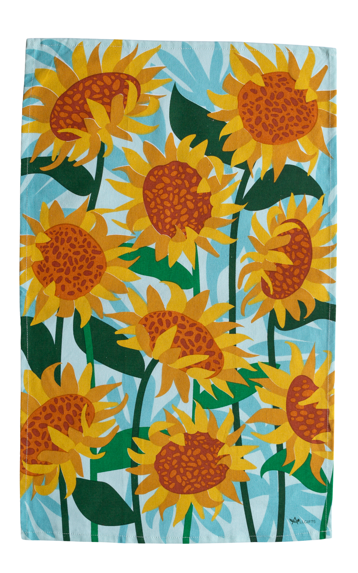 100% cotton tea towel - sunflowers