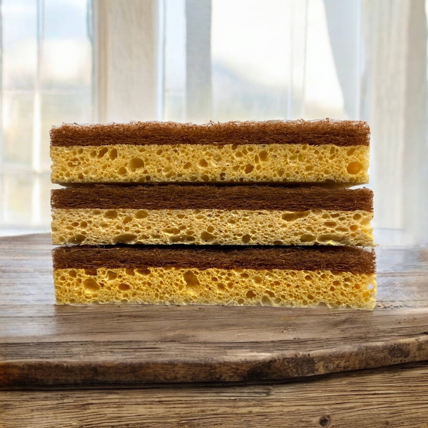 Coconut & Wood Pulp Scrubber Sponge 3 pk