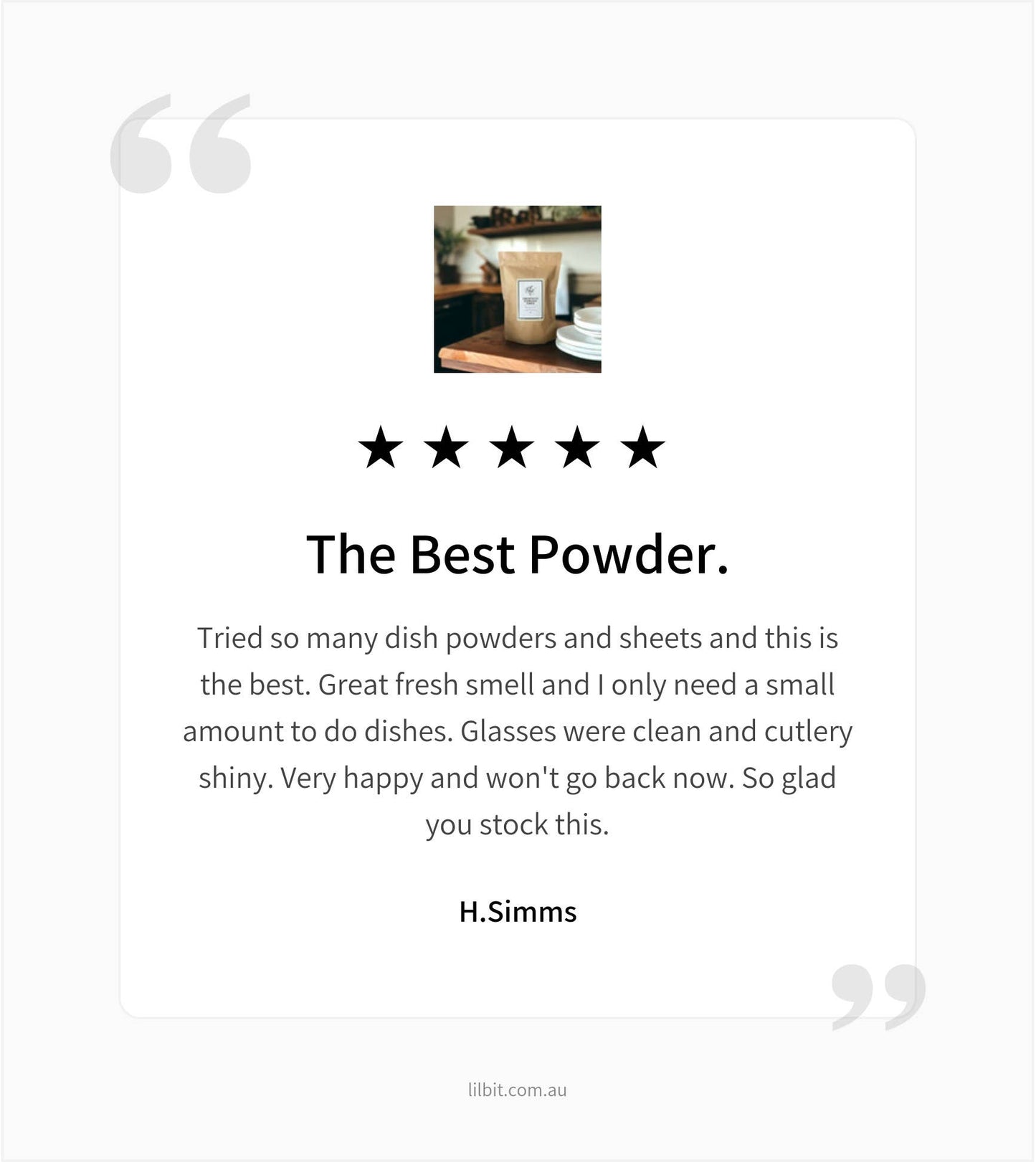 Concentrated Eucalyptus Dishwasher Powder 1kg