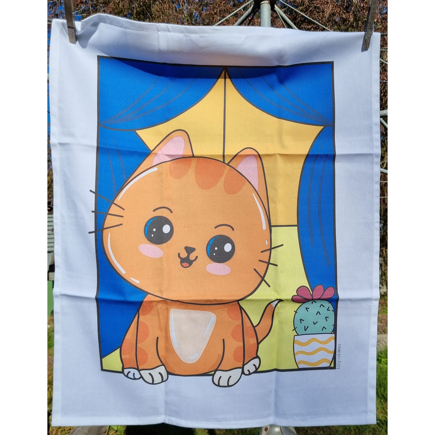 KItty Redshoes tea towels