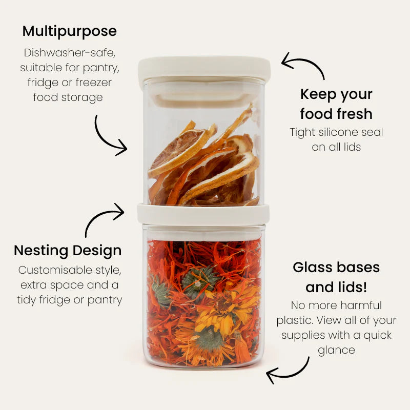 Tallow pantry jars | 2 pk