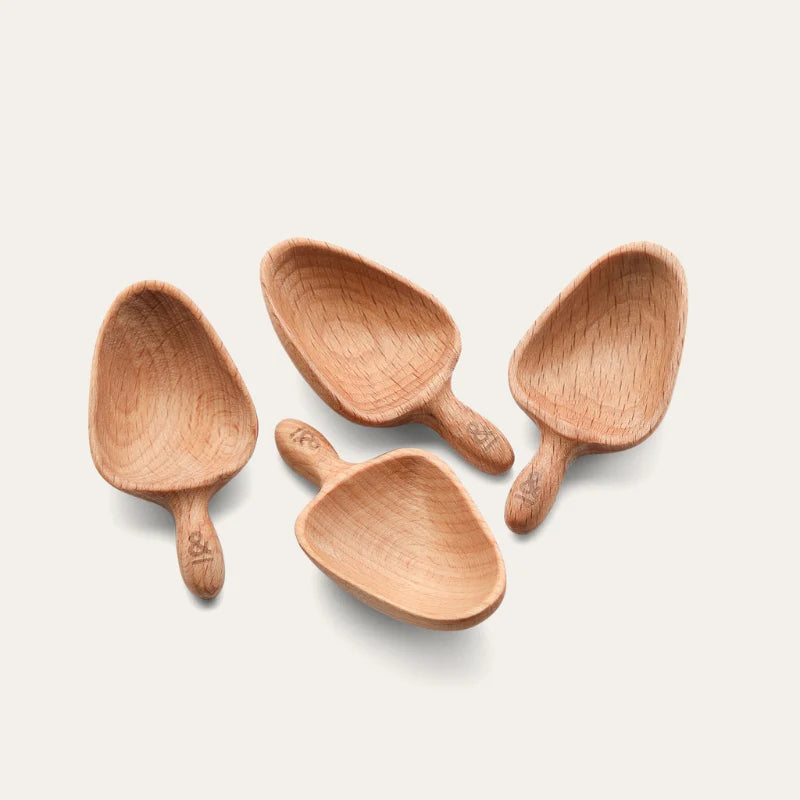 Beechwood spice scoops