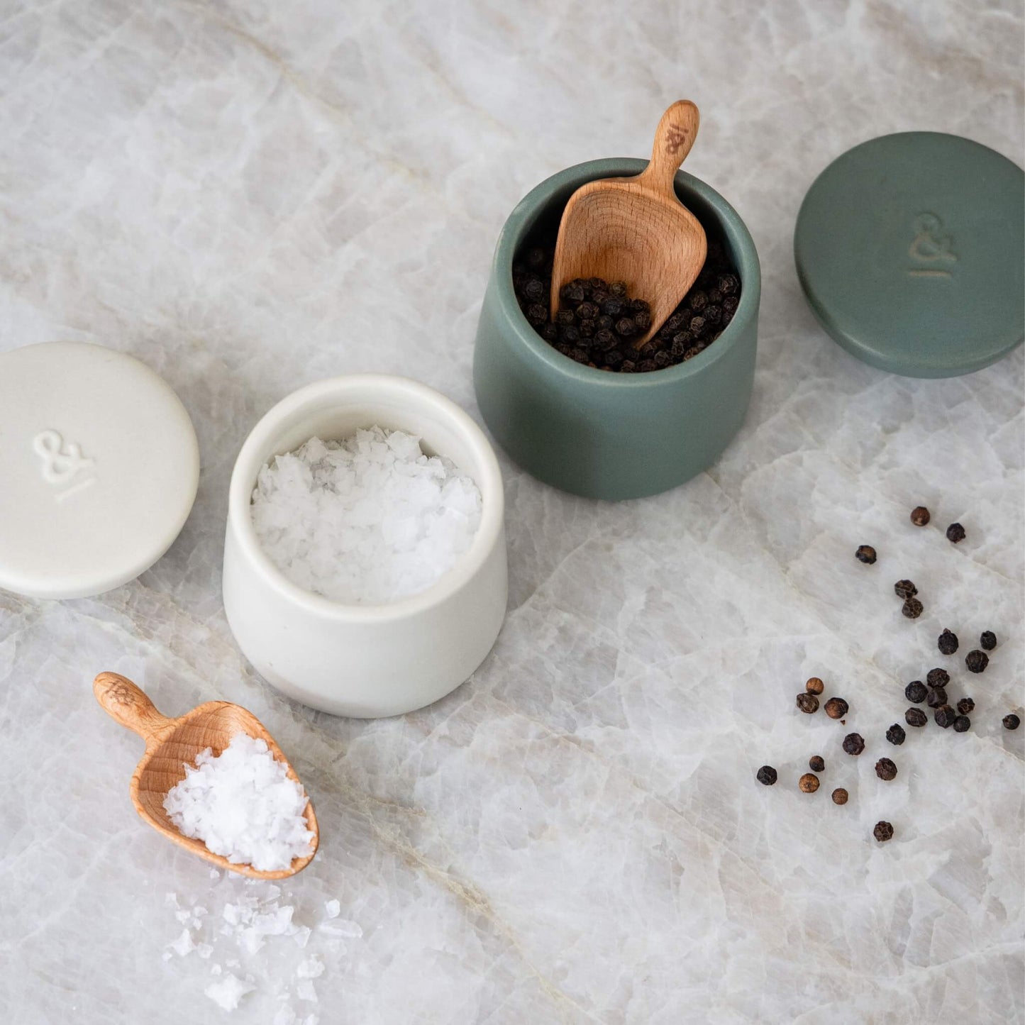 Beechwood spice scoops